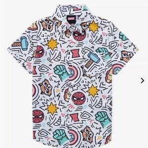 Marvel Icons Toddler Woven Button-Up - BoxLunch Exclusive